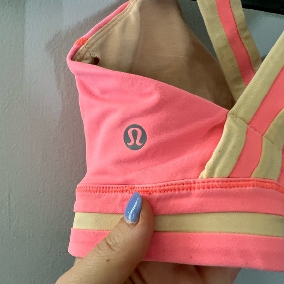 Lululemon Rack Pack Bra Very Light Flare / Peach Fuzz Size 4 - Picture 8 of 10